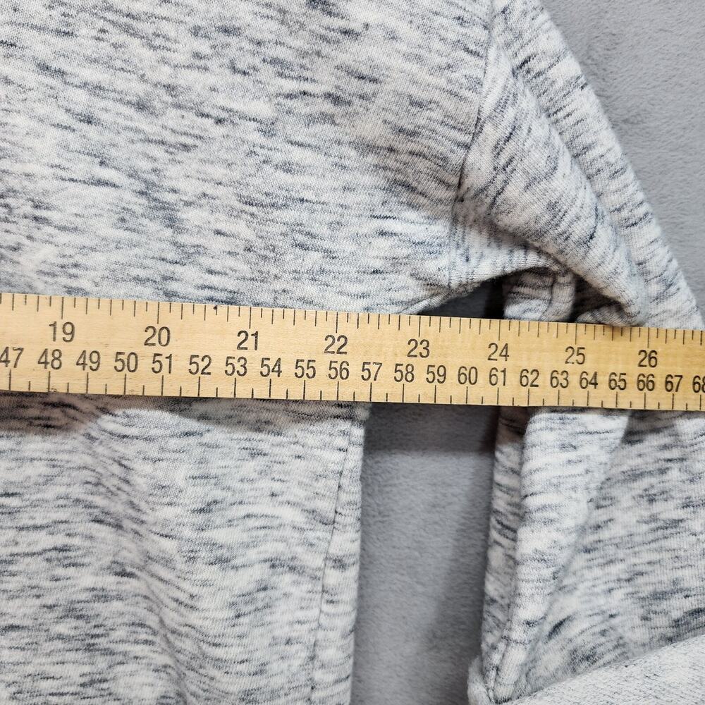Pure Jill Sweatshirt MEDIUM Light Gray Cowl Neck Cotton Soft Touch Pockets - Picture 13 of 15